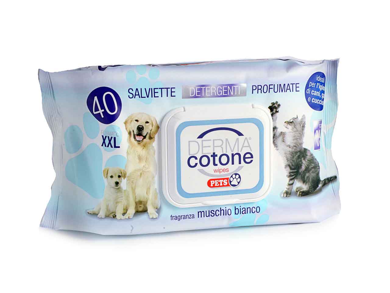 Salviette PETSHINE per animali domestici (40 pz) 