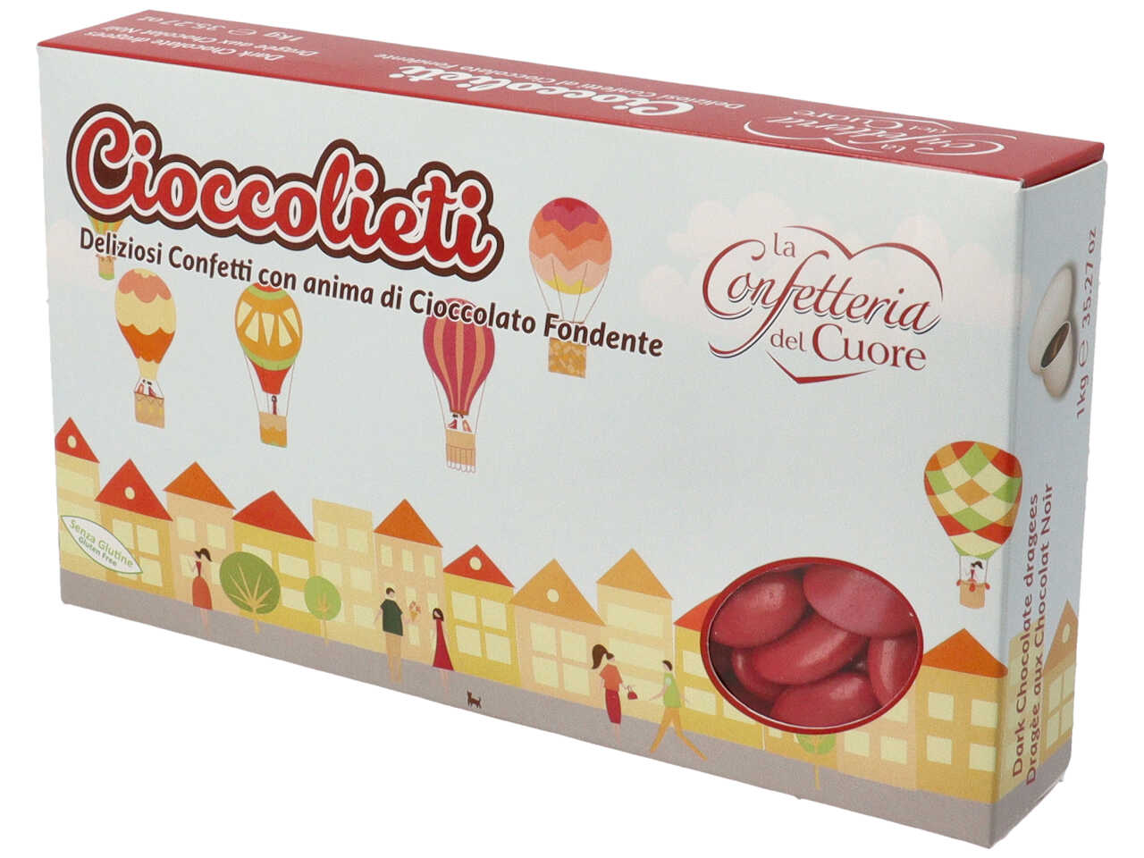 Confetti cioccolato rosso fond. i1540