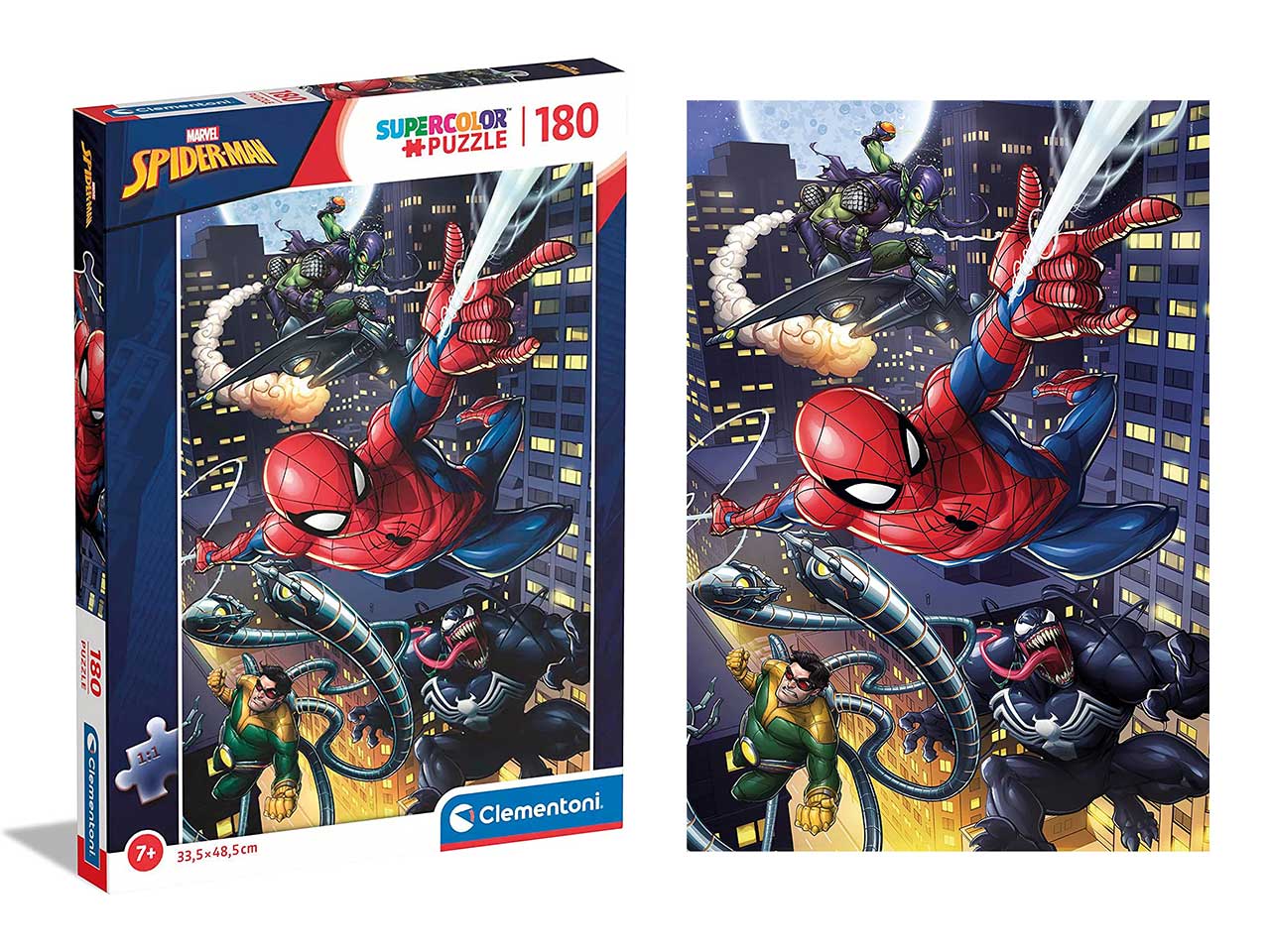 Puzzle da 180 pezzi marvel spider-man