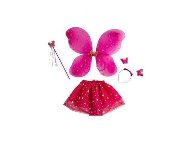 SET GATTINA ROSA (CERCHIETTO, CODA E PAPILLON)