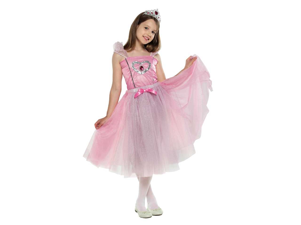 VESTITO COSTUME CARNEVALE BIMBA BIANCA NEVE 2 MISURE:2-4 ANNI,7-9 ANNI.