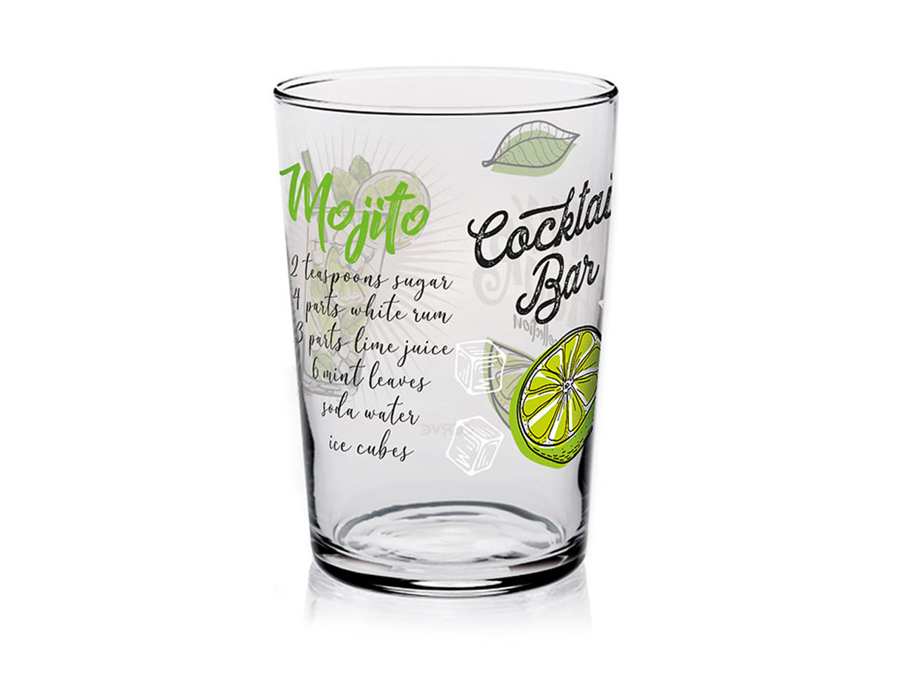 Bicchiere in vetro english green linea Perle - consegna rapida a domicilio