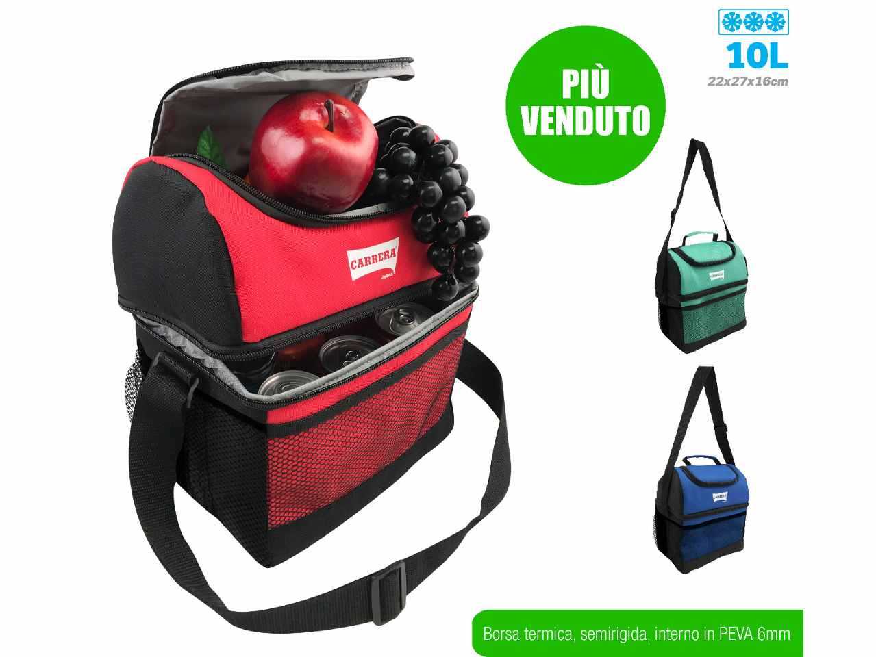 Borsa Termica 22x26x14Cm Frigo Borsetta Porta Alimenti Pranzo Spiaggia Mare  hmj