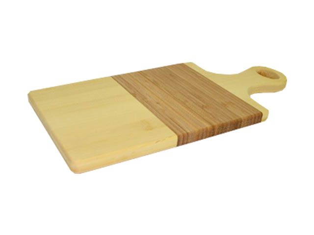 Tagliere rettangolare con manico misura 41x21,5cm bicolore