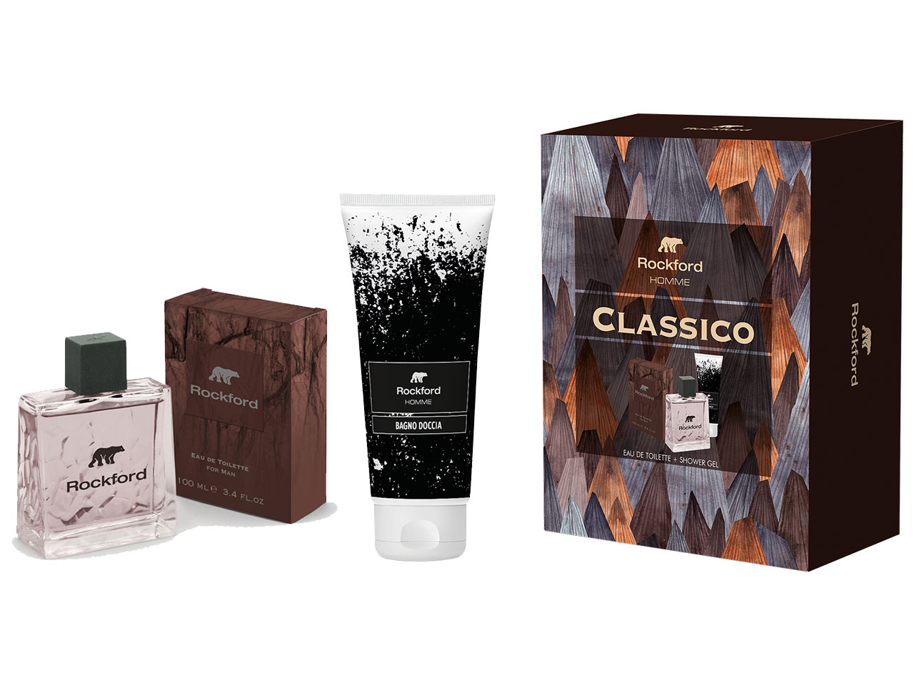 Set regalo rockford classico eau de toilette 100ml + shower gel 200ml