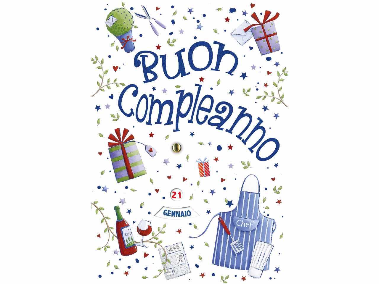 8001608773169 - BIGLIETTO AUGURI COMPLEANNO CON ROTELLA BIMBI CON