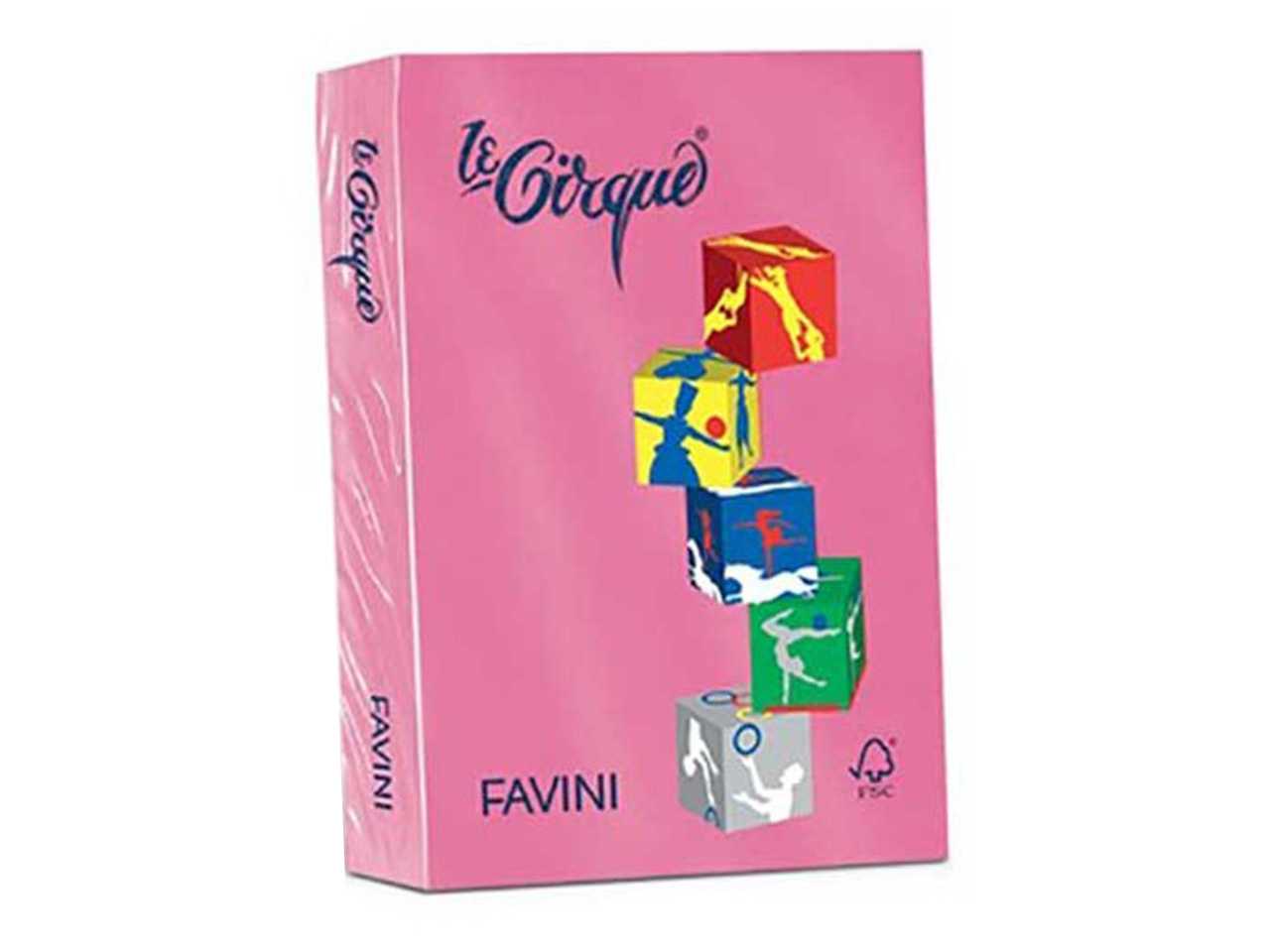 Risma fogli A4 Favini in colore salmone 210x297mm 80gr