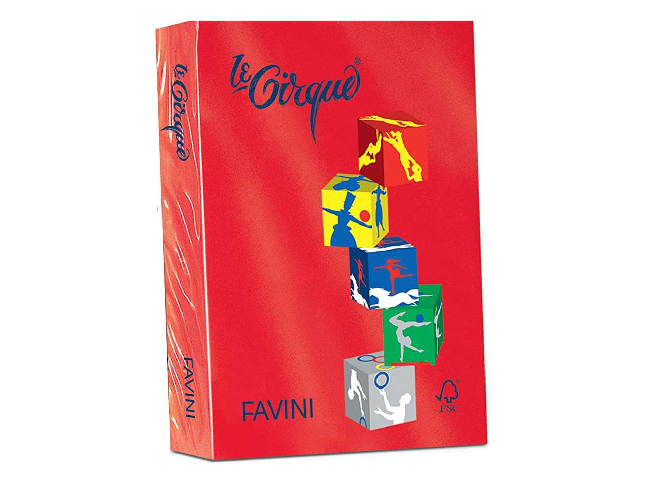 Risma fogli A4 Favini in colore salmone 210x297mm 80gr