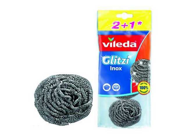 VILEDA SPUGNA SPIRALE INOX 2+1