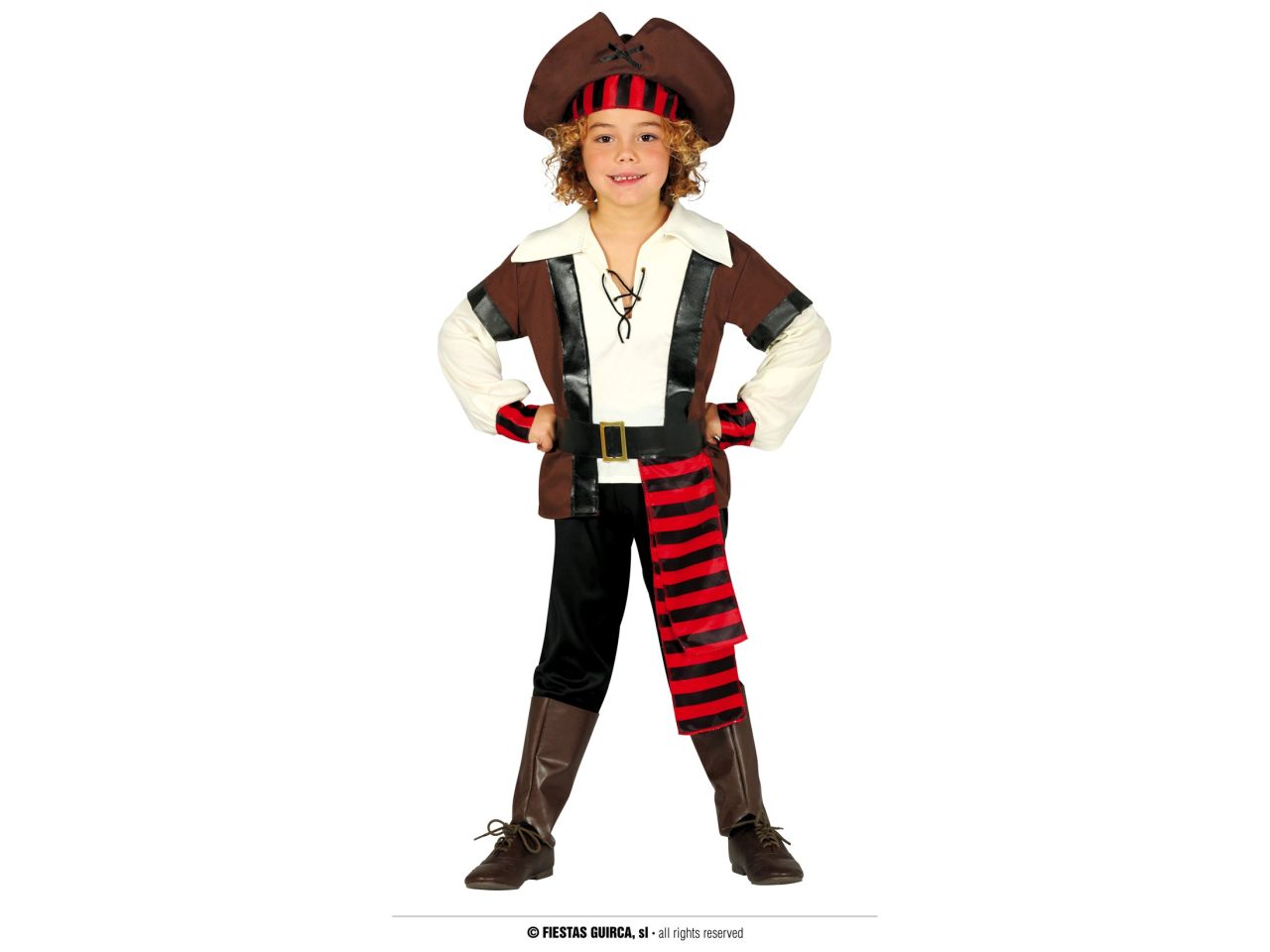 costume pirata bambina 7-9 anni