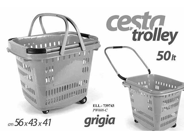 Borsa spesa 45x50x23 in plastica con cerniera - disponibile in varie  fantasie