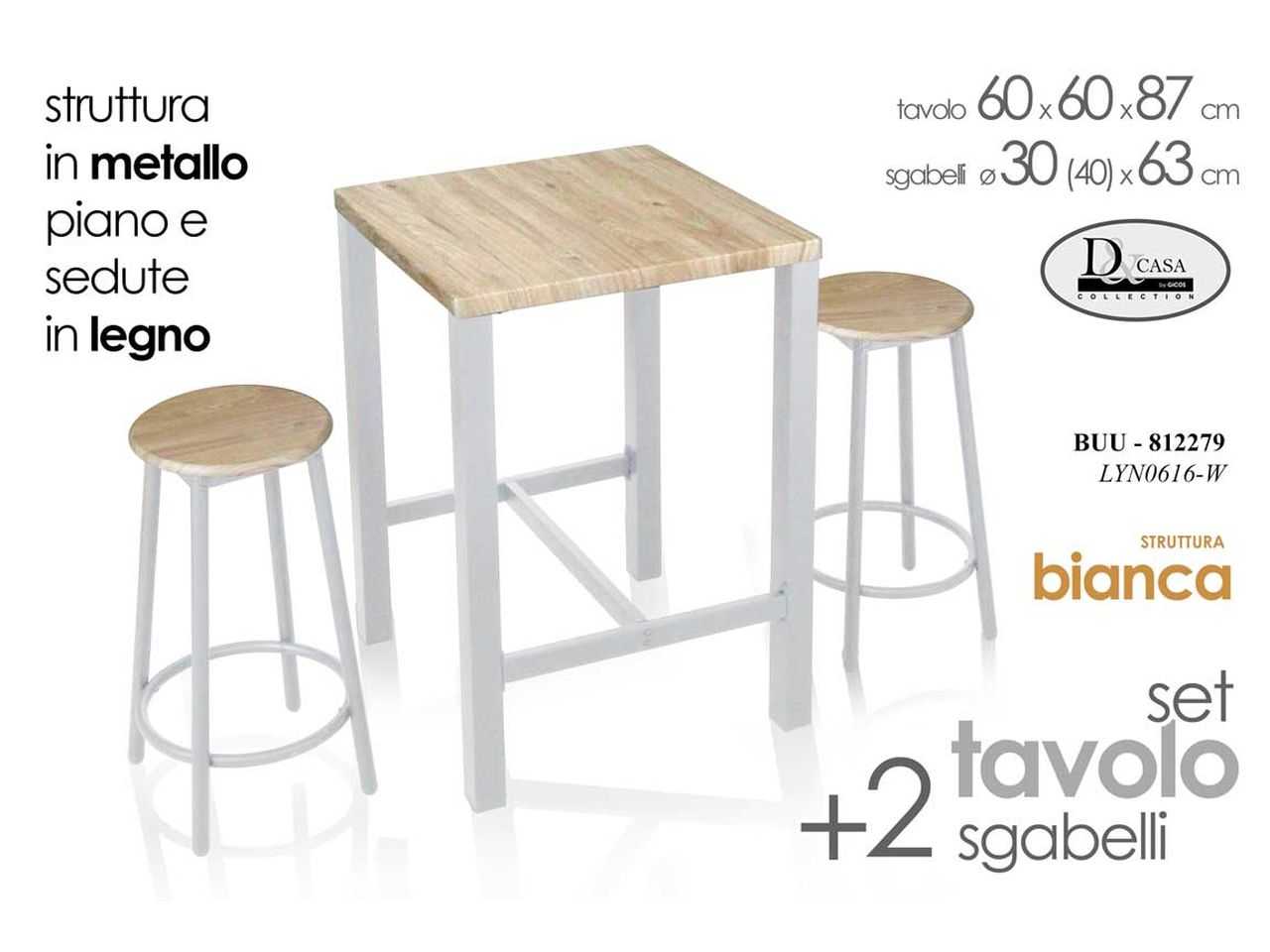 TALCUS Home Arredamento Tavolino Grigio Sonoma 80x45x45 cm Dimensioni Legno  e Ferro Ingegnerizzato