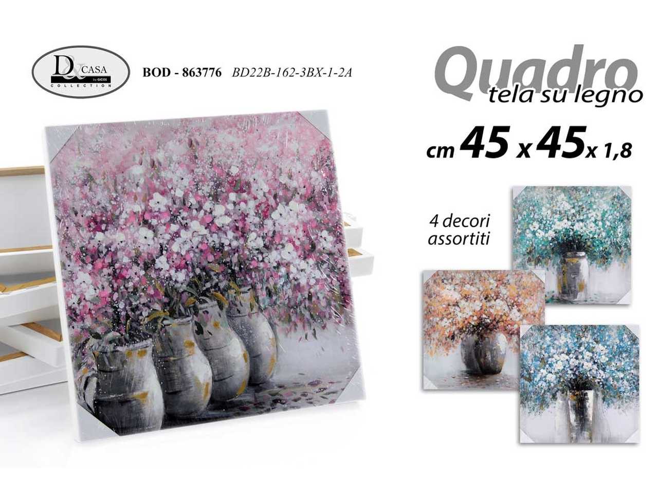 Quadro su Tela Fiori – Albalu Bomboniere