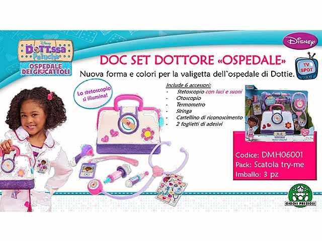 Dottoressa Peluche. Set Dottore Ospedale