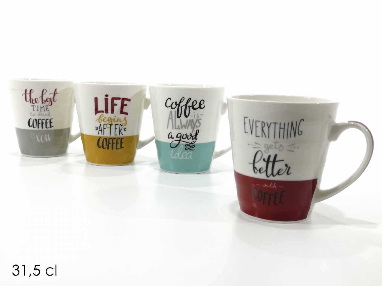 Compra Tazzine Caffè Colorate - Mug - Set da 6 - Ø 13cm - all'ingrosso