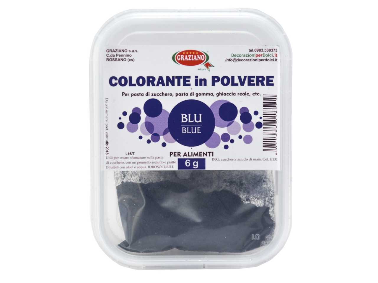 Colorante alimentare in polvere colore rubino perlato 6gr