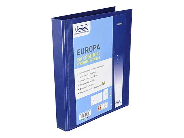 Raccoglitore europa 22x30 blu h30 10046