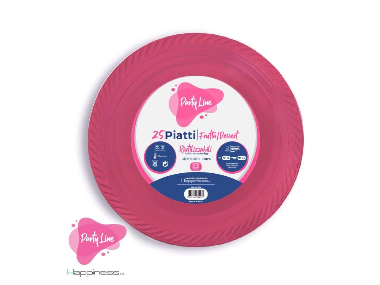 Confezione piatti Unicorn Baby Rosa 6pz.