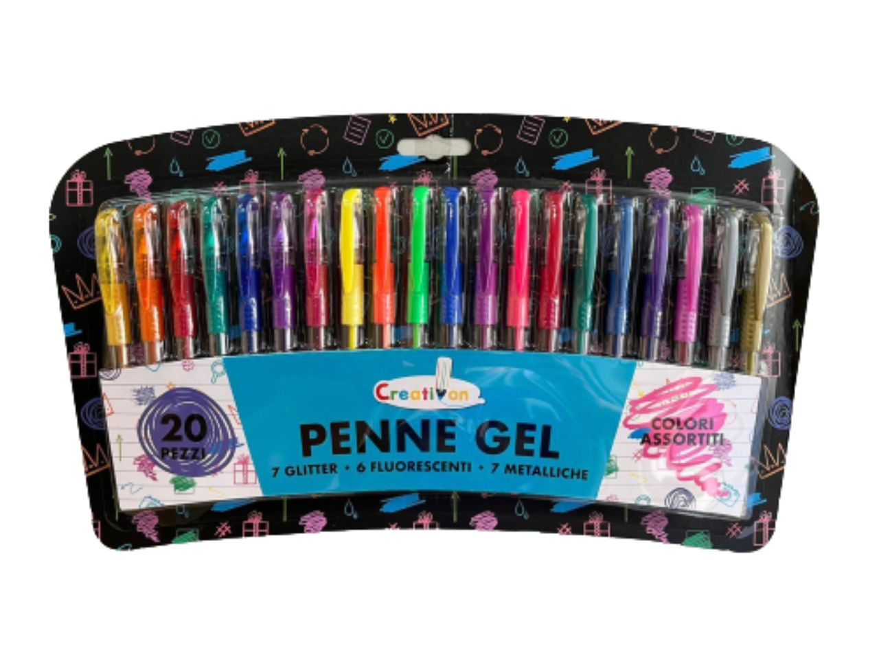 Set penne glitterate - Lebez