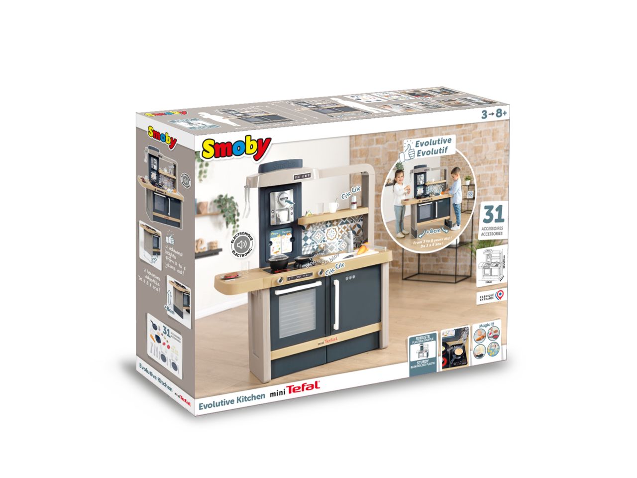 Tefal Cucina evolutive per bambini con 40 accessori Simba Toys