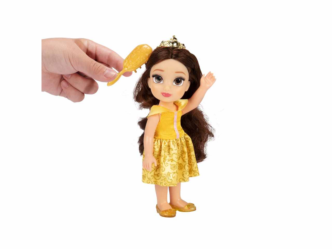 Principesse Disney Petite Belle con capelli lunghi e accessori 15 cm di  Jakks