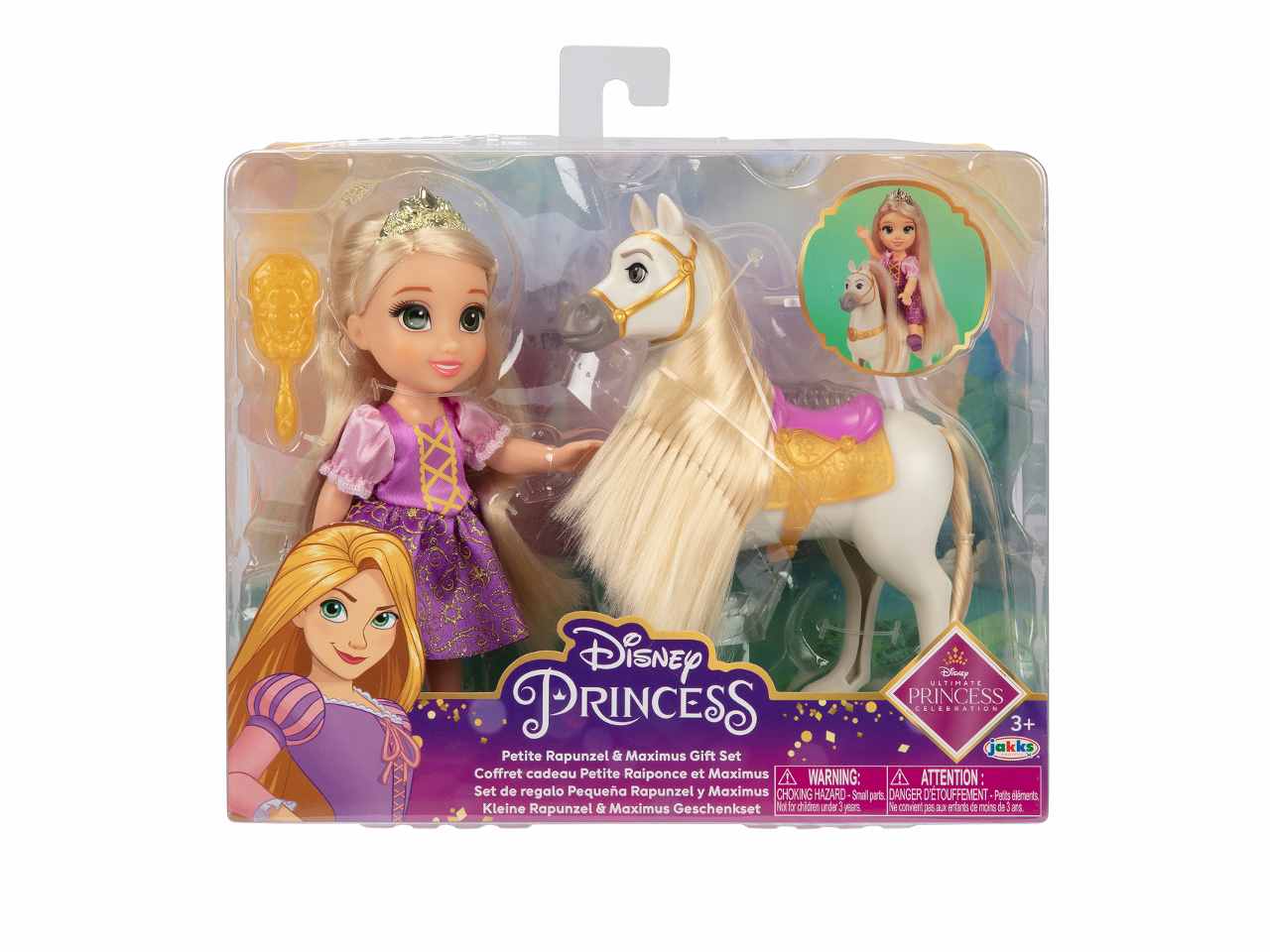 Principesse Disney Petite Belle con capelli lunghi e accessori 15 cm di  Jakks