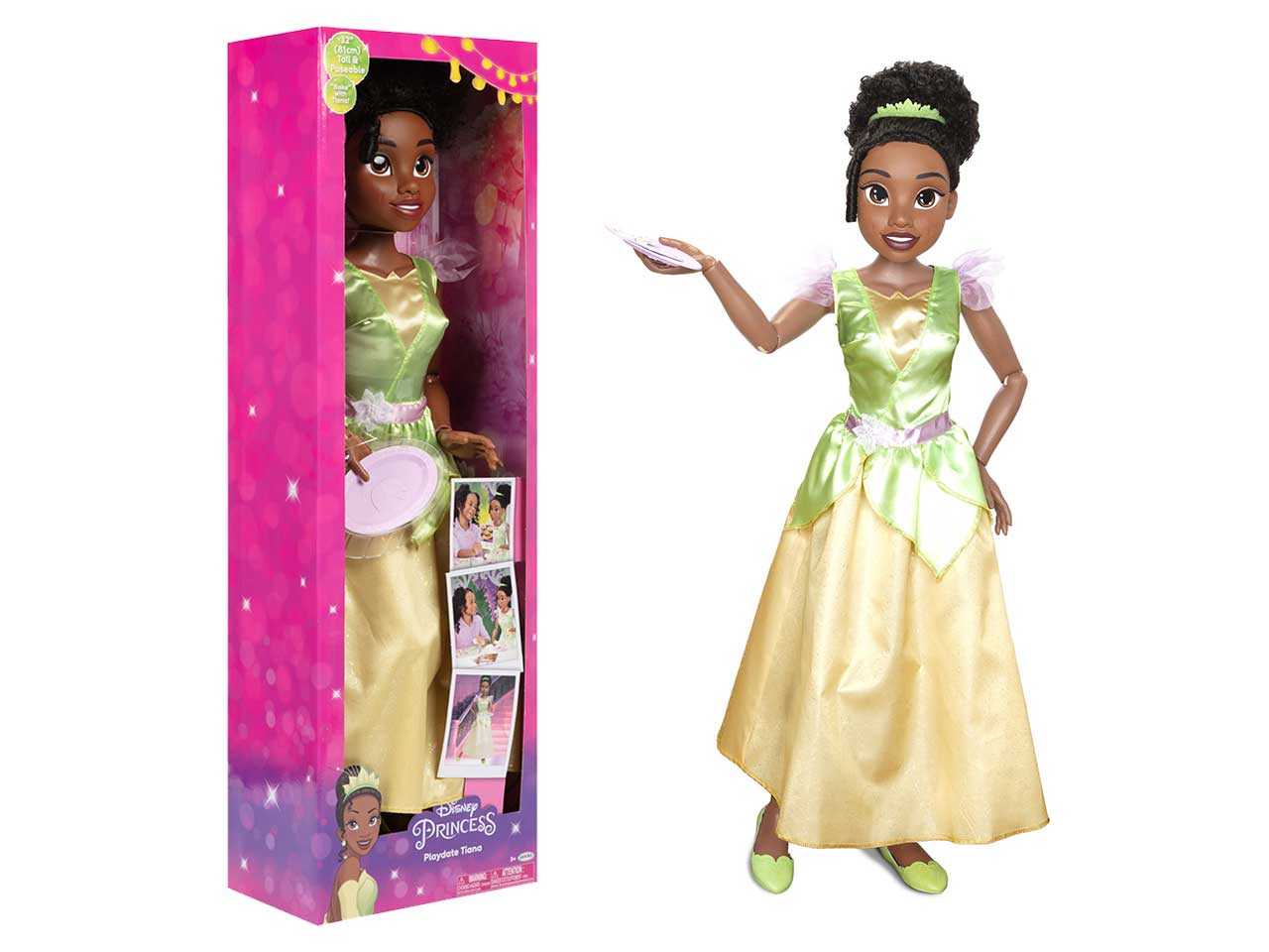 vestito di carnevale da bambina della principessa tiana Disney