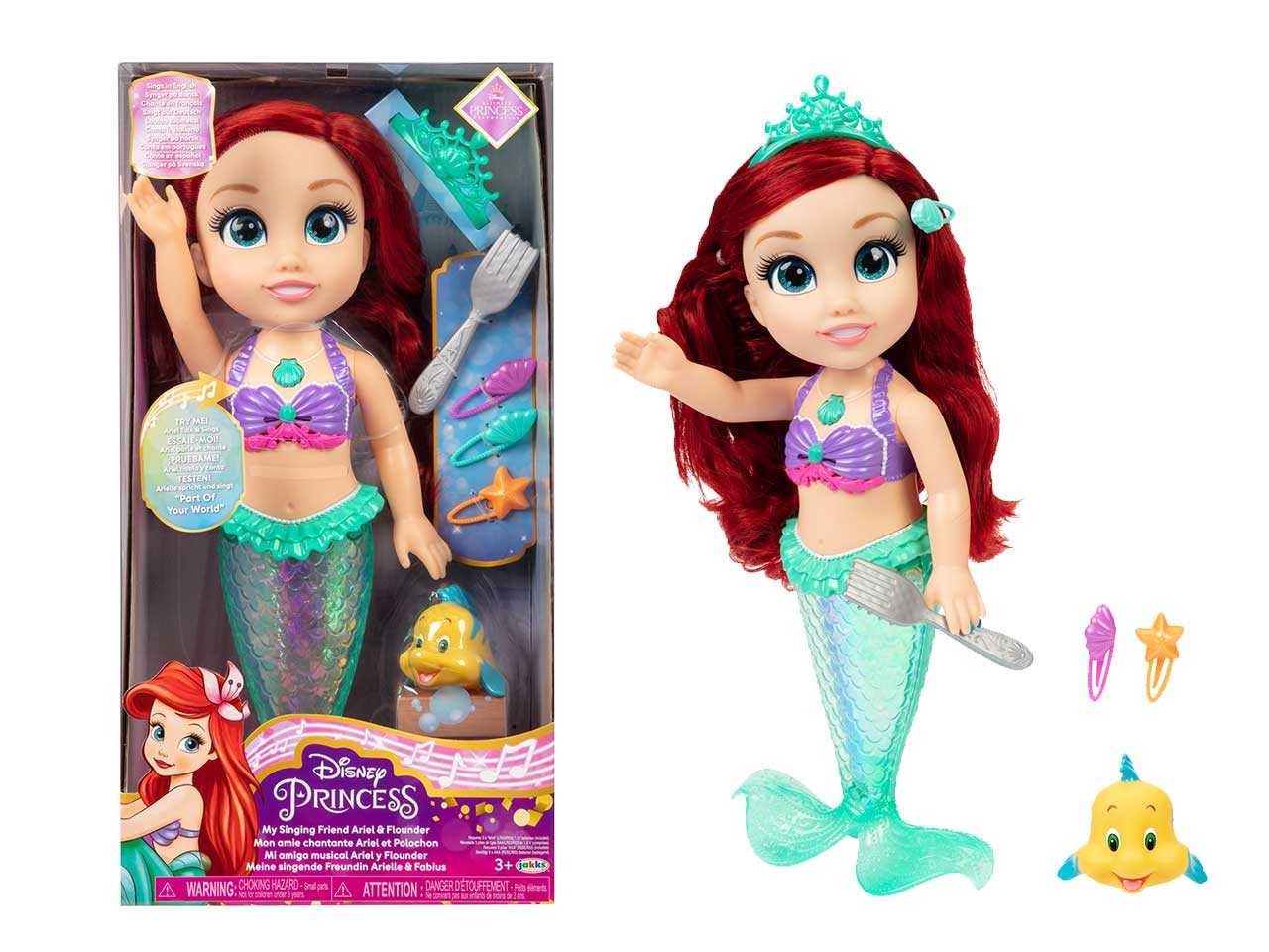 La Sirenetta Movie bambola Ariel 38 cm cantante - Jakks Pacific - Bambole -  Giocattoli