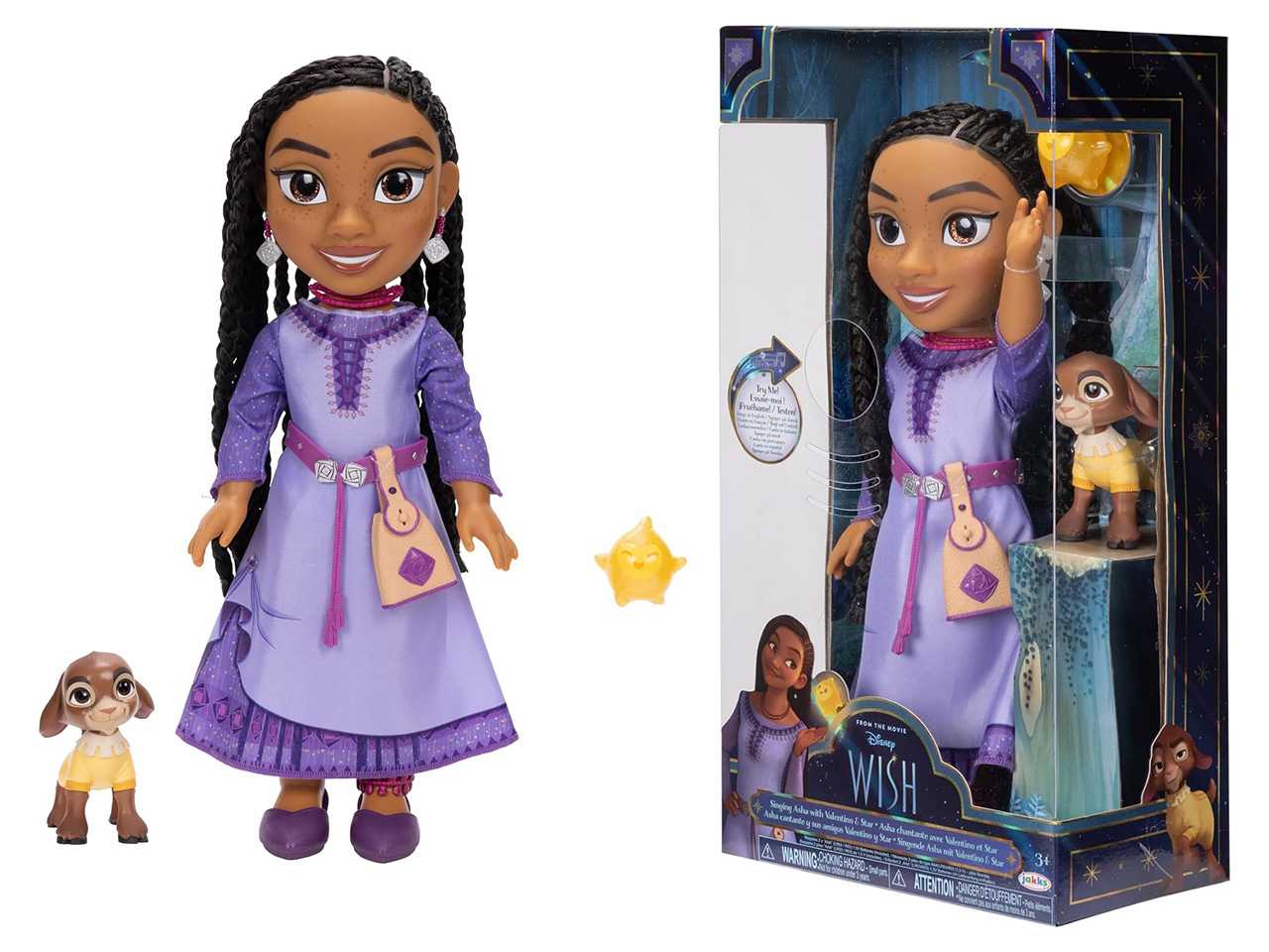 Disney Wish movie 2023 dolls from Mattel - Asha and other characters 