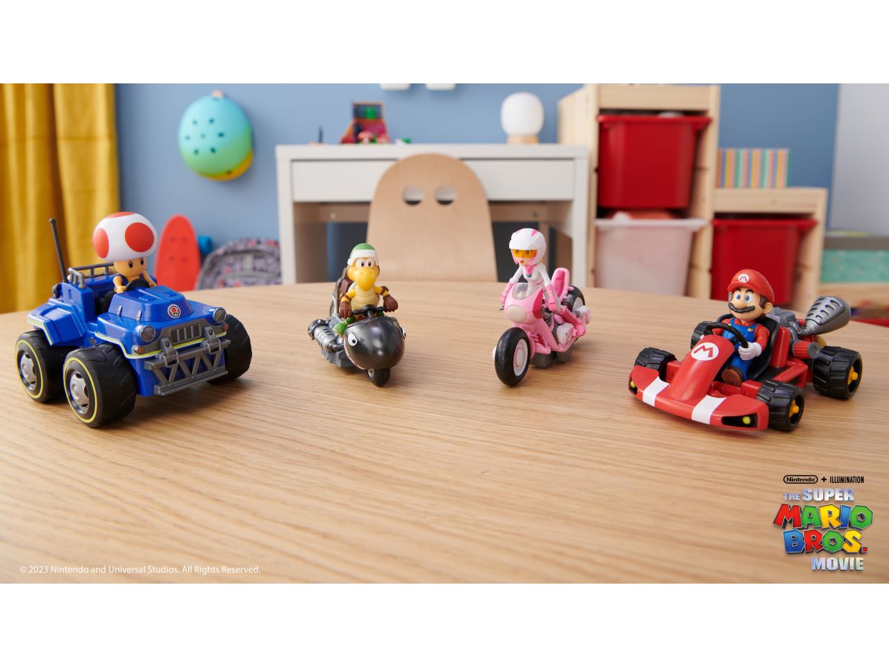 Jakks Super Mario Bros Movie Personaggio Giocattolo Con Kart 6 Cm 