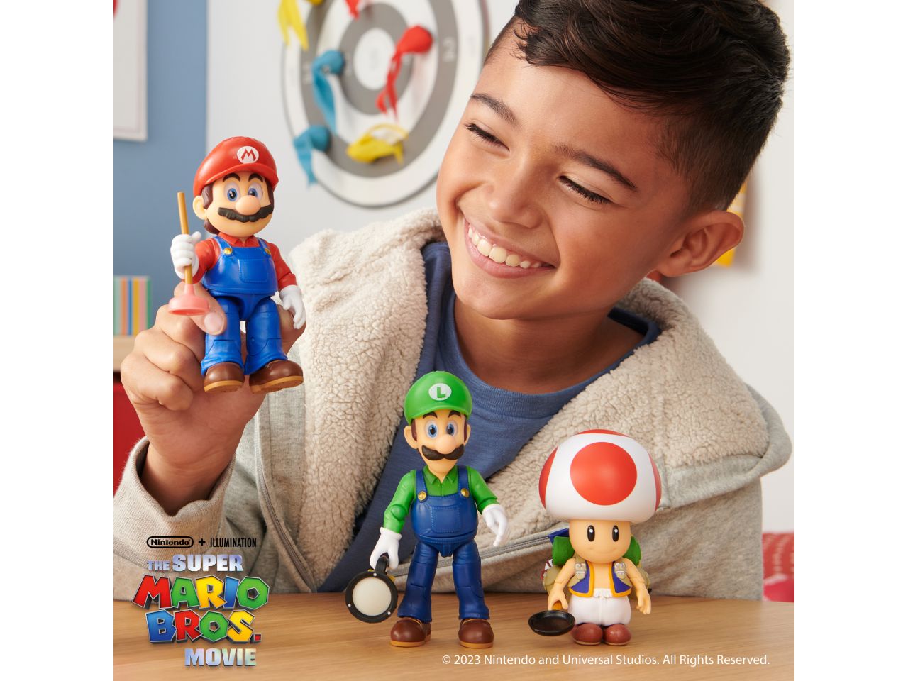 Super Mario Movie action figure Mario 13 cm con accessorio in Vendita  Online