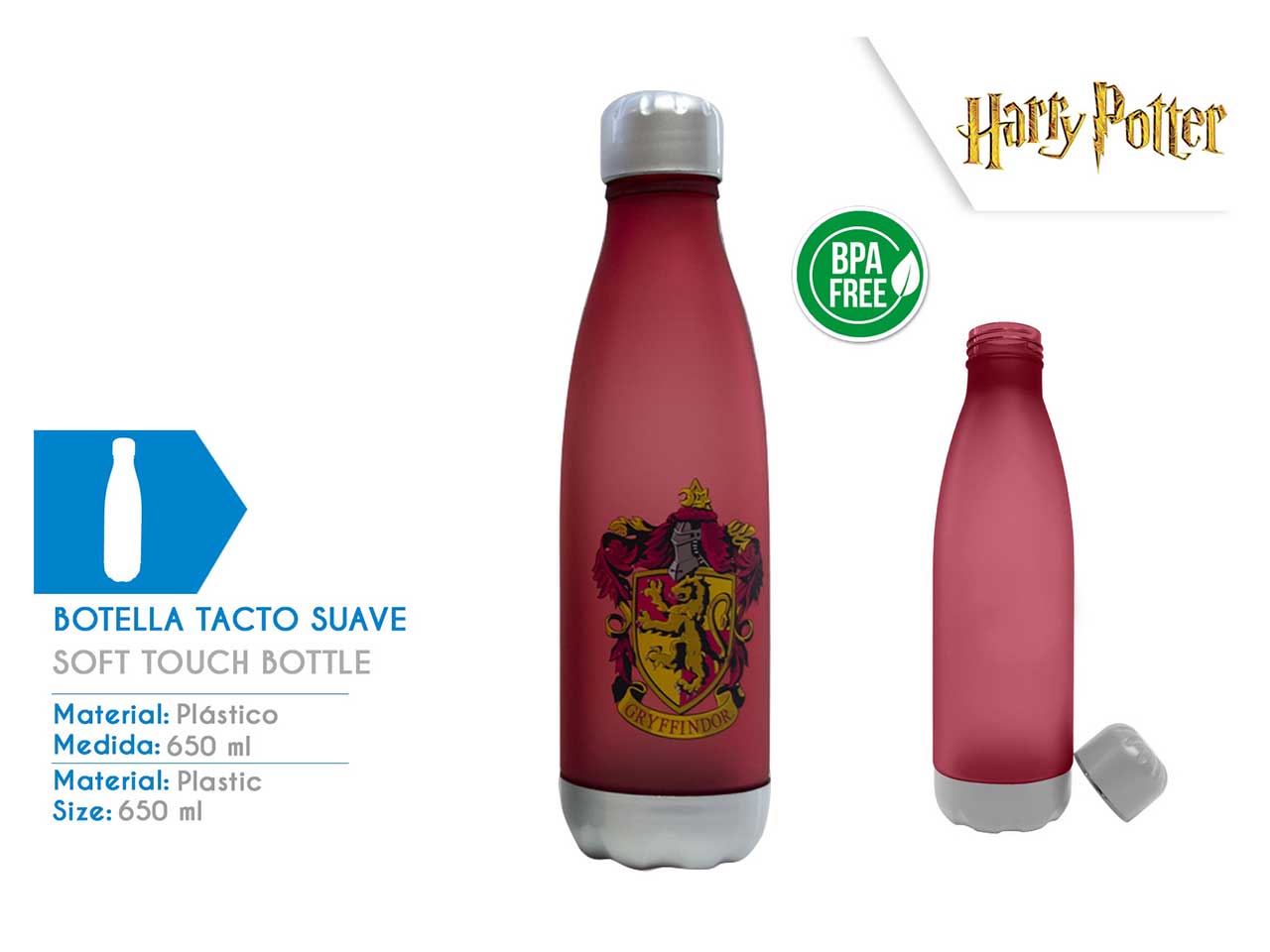 BORRACCIA HARRY POTTER IN ALLUMINIO 500 ML