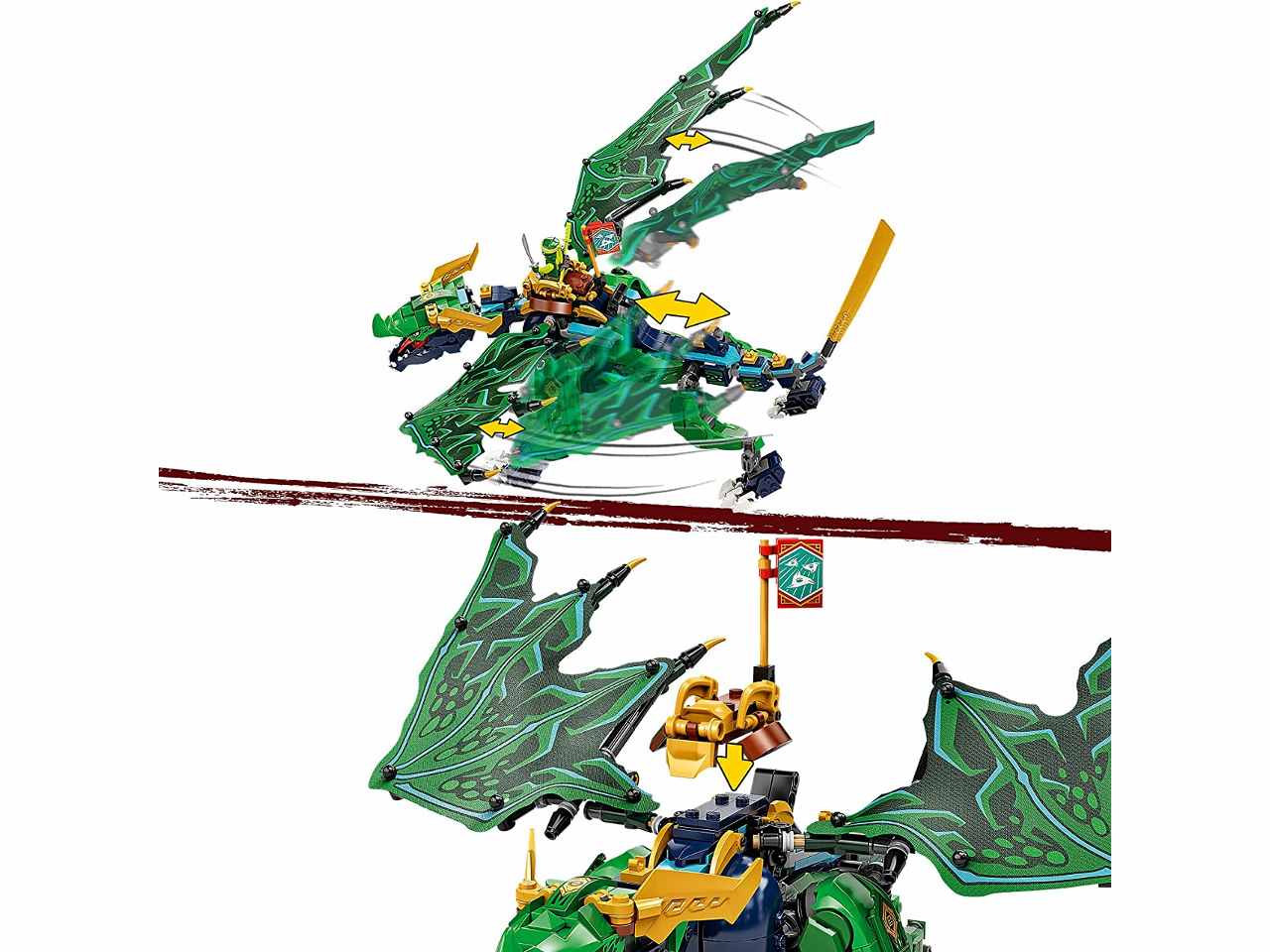 lego Ninjago - Dragone Leggendario di Lloyd set con Drago