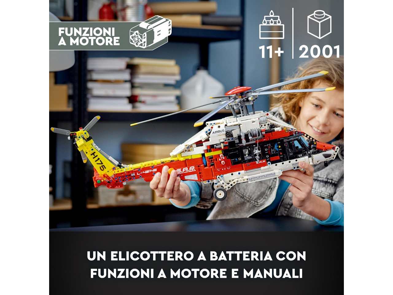 Lego technic elicottero di salvataggio airbus h175