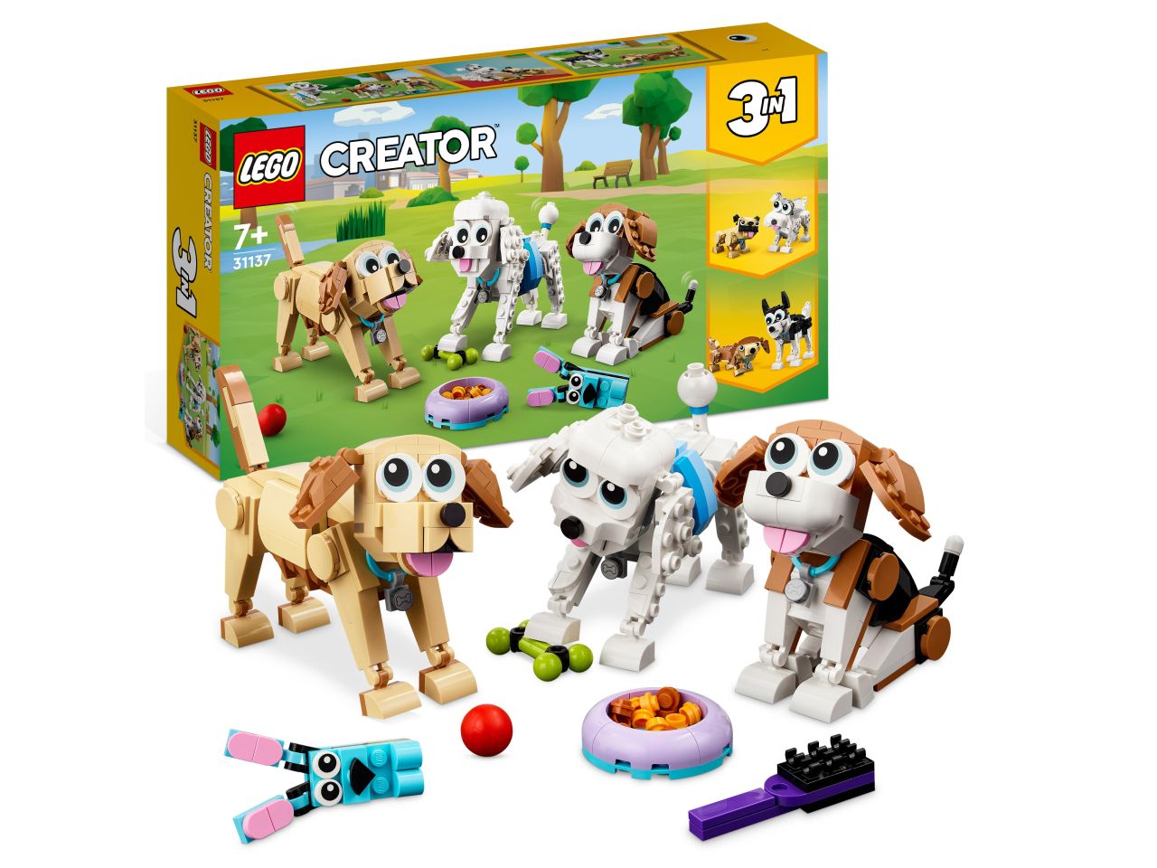 Lego Adorabile Gioco Di Costruzione Di Cani Oro