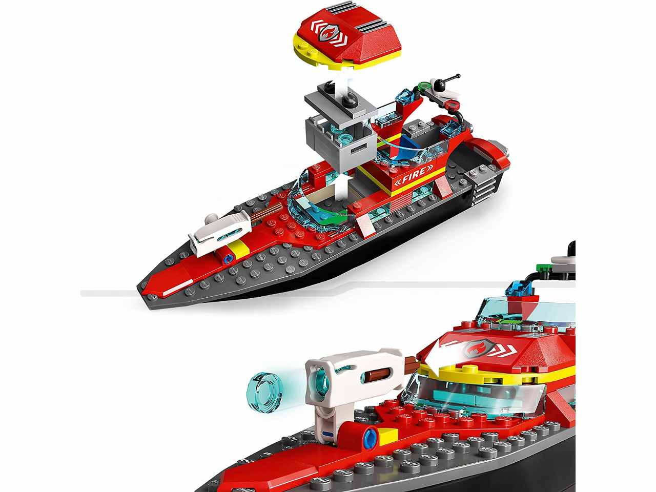 Lego city fire barca di soccorso antincendio