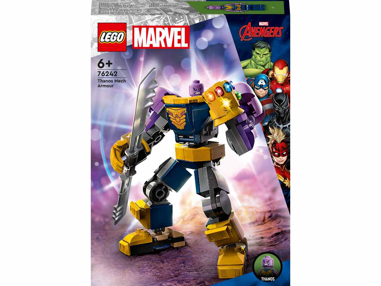 Lego super heroes armatura mech snodabile di thanos