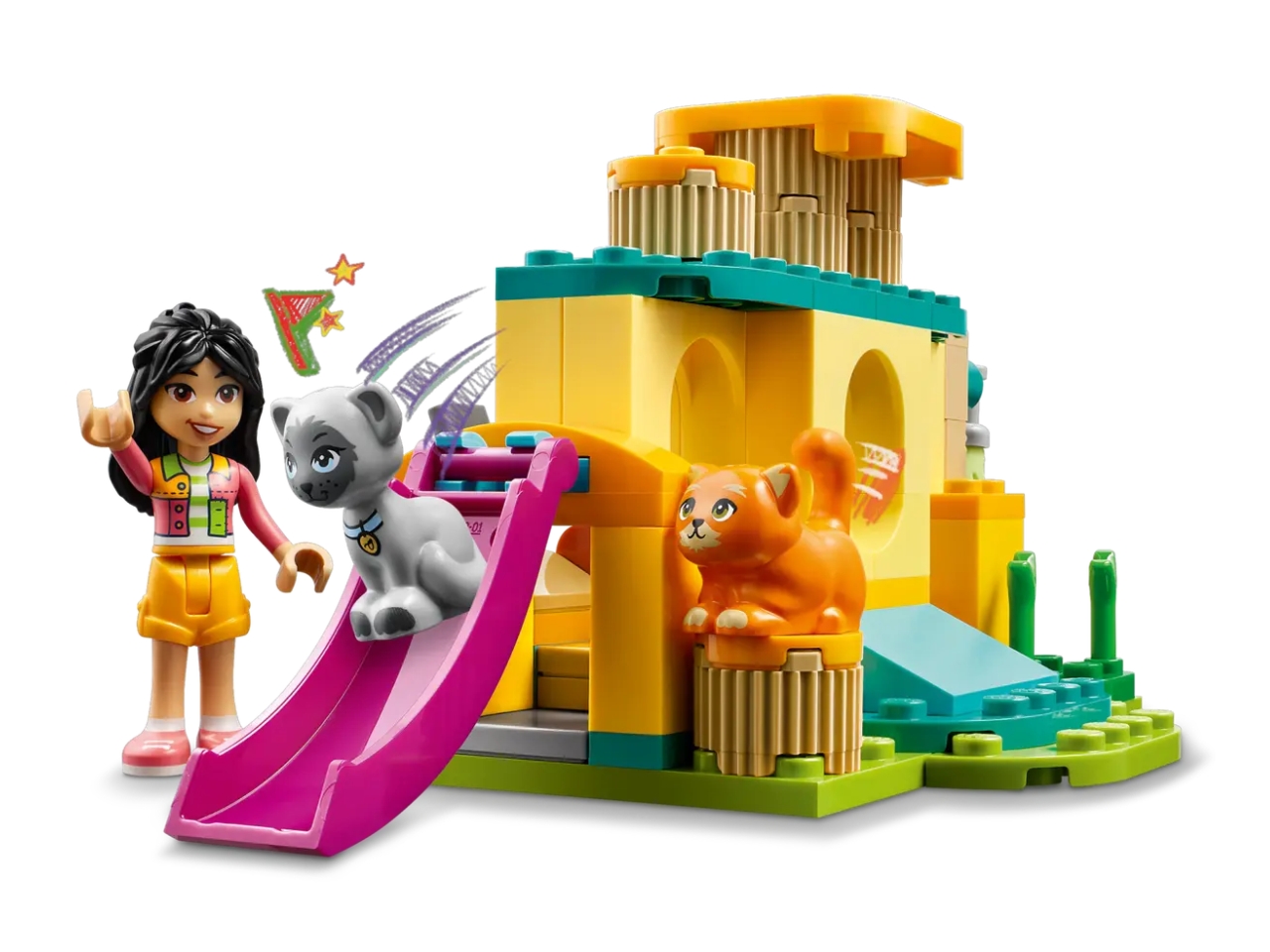 Lego friends avventure nel parco giochi dei gatti