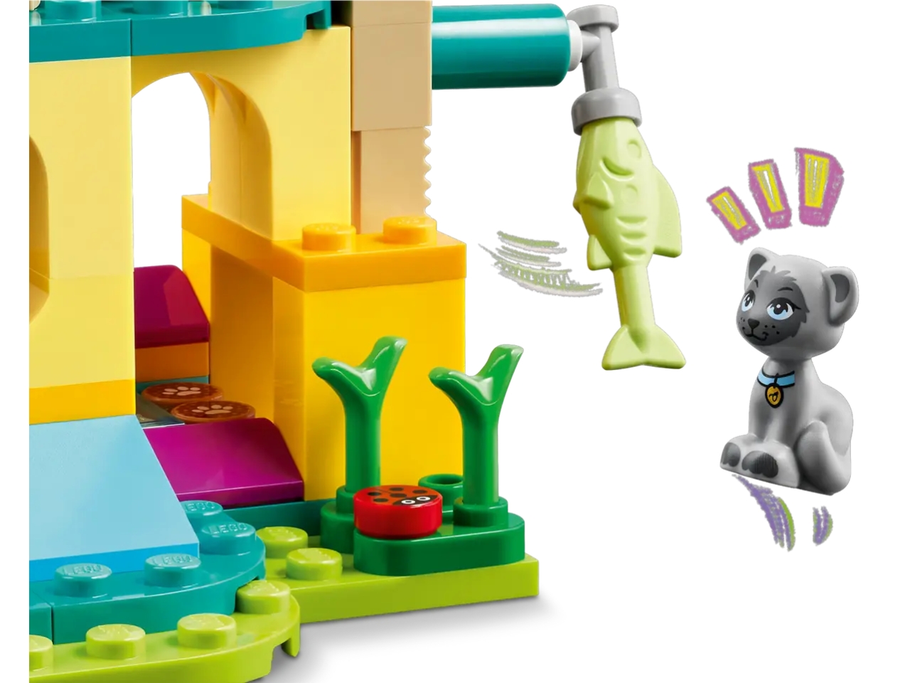 LEGO Friends Avventure nel Parco Giochi dei Gatti, Giocattolo con Figure di  Animali, Mini Bamboline di Olly e Liann e Accessori, Giochi per Bambine e  Bambini da 5 Anni in su, Idea