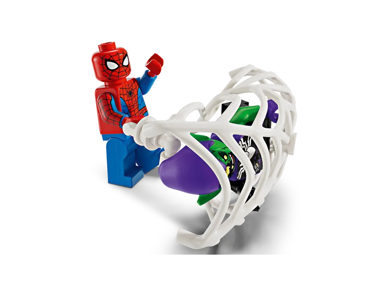 Lego super heroes marvel auto da corsa di spider-man e venom goblin