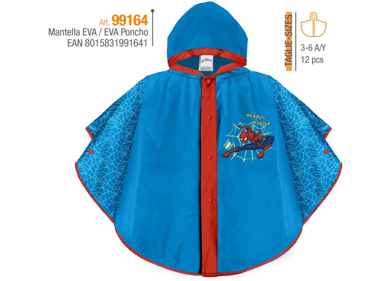 Poncho anti-pioggia unicorno bambina