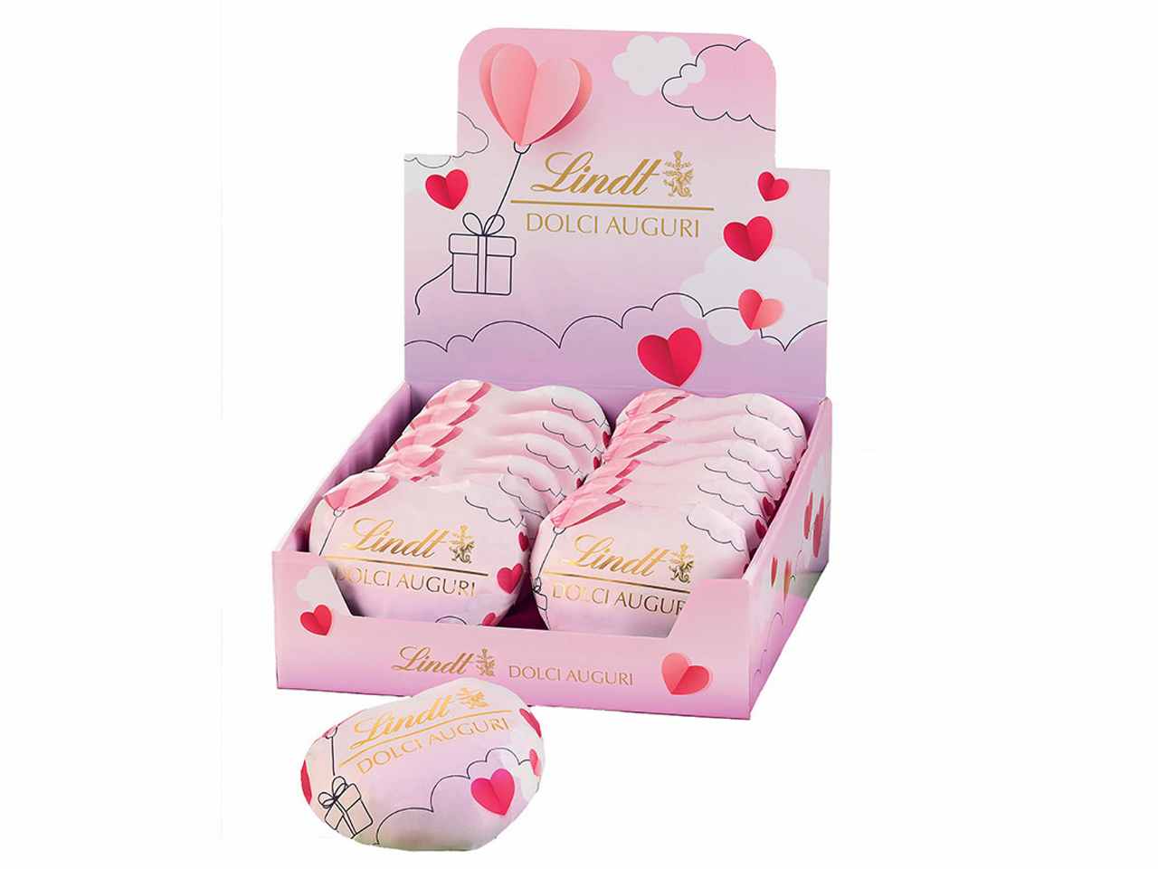 Lattina Cuore con cioccolatini assortiti, 48 g