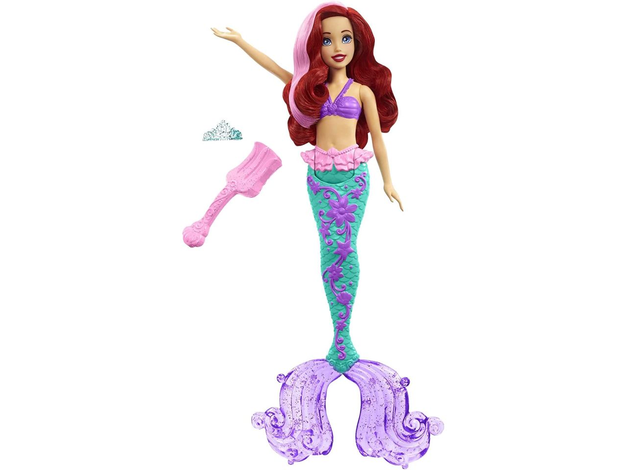 Bambola barbie sirene multicolore con capelli rossi Mattel