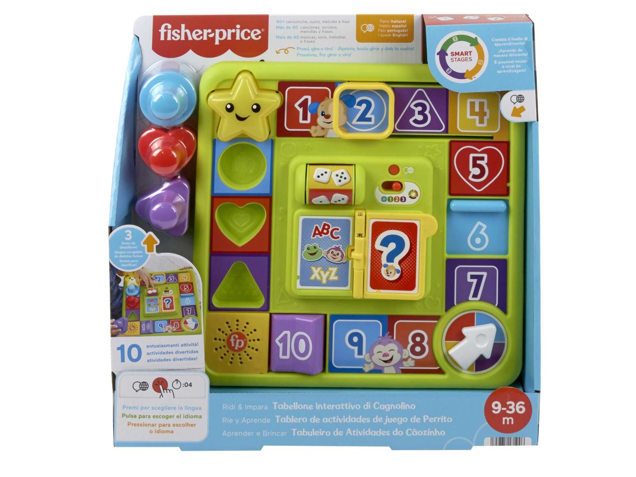 Fisher price Elettronico Giocattolo Interattivo Del Gattino Push Pop It  Trasparente