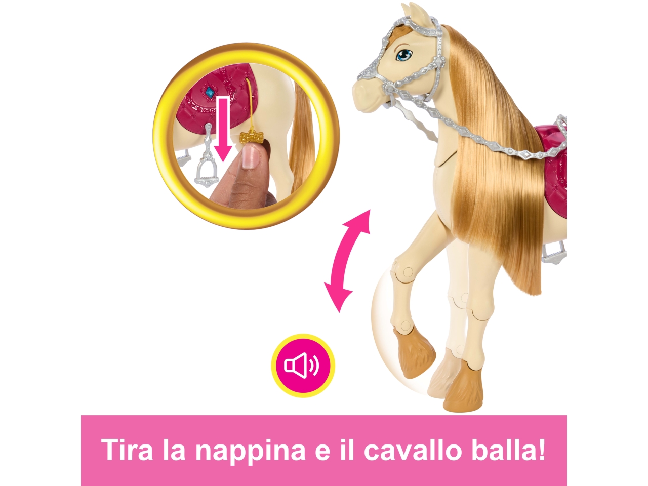 Barbie Mysteries Cavallo giocattolo interattivo con accessori 3+ Mattel |  Agrusti.eu