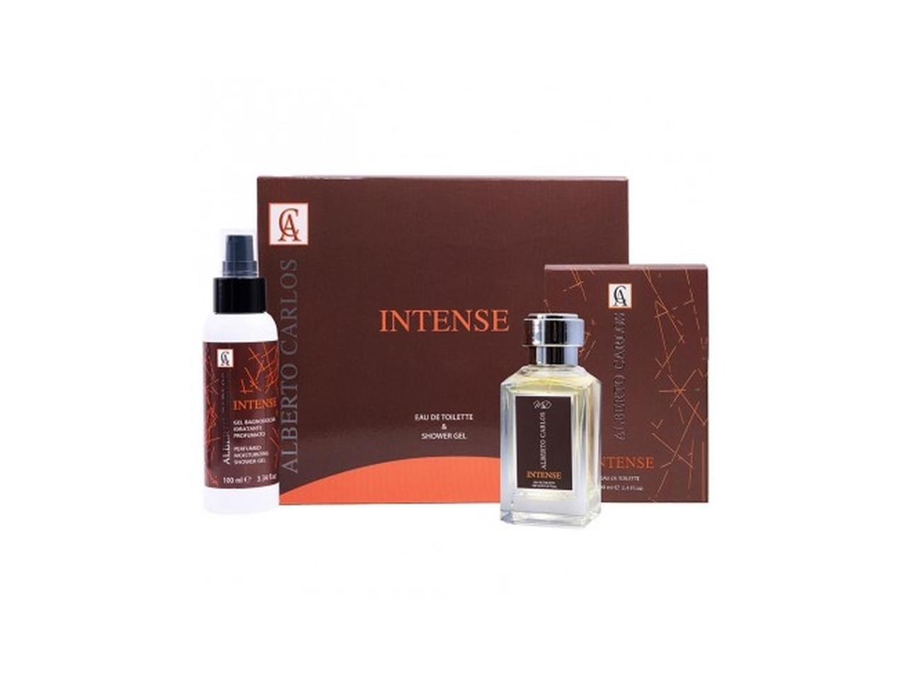 Alberto carlos intense eau de toilette vapo 100ml + shower gel 100ml  coffret