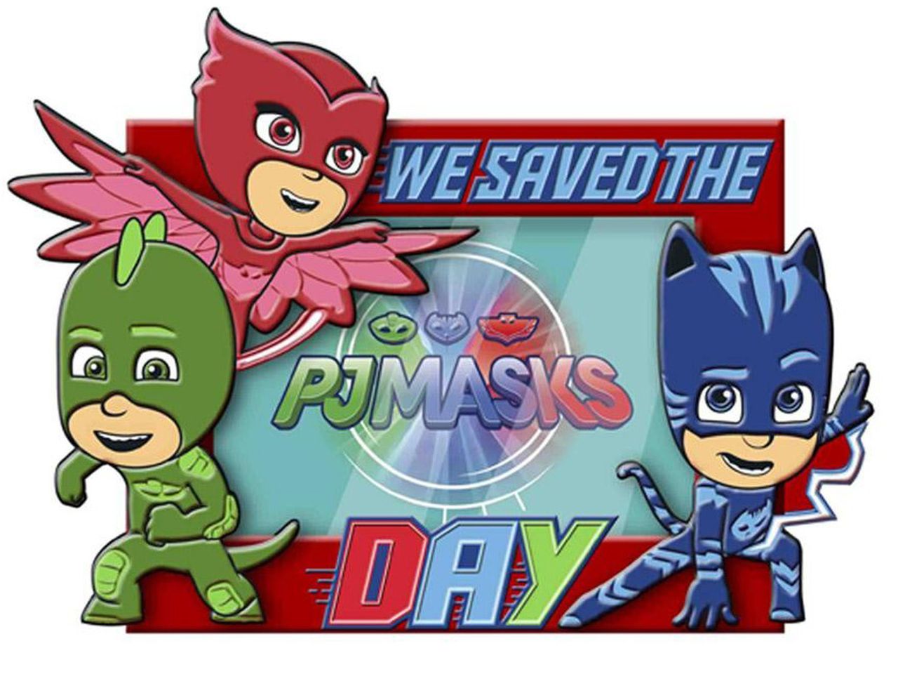 Cornice portafoto 3d pj masks