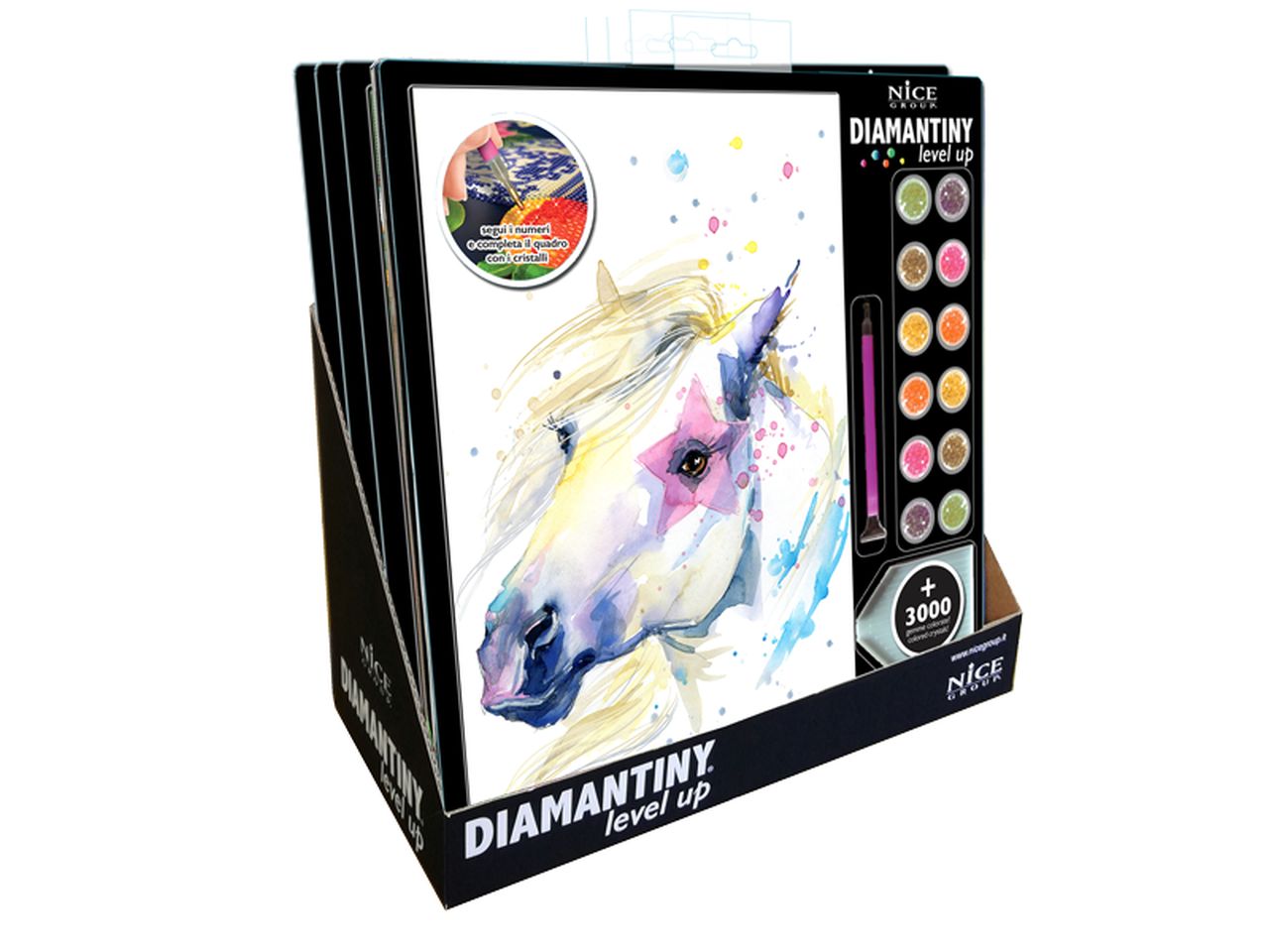 Diamantiny level up aquarell