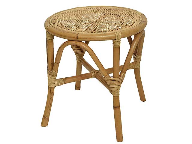 Sgabello in rattan naturale 827342