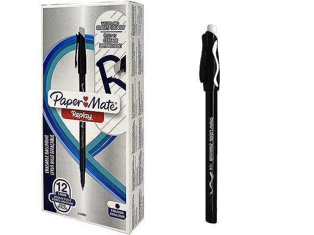 Penne Paper Mate Cancellabili Replay Verde